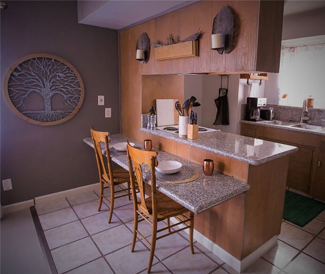 Bar top Dining Area.