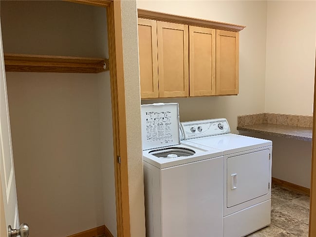 Separate laundry room