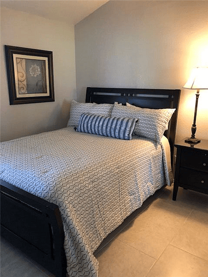 Guest bedroom with full closet