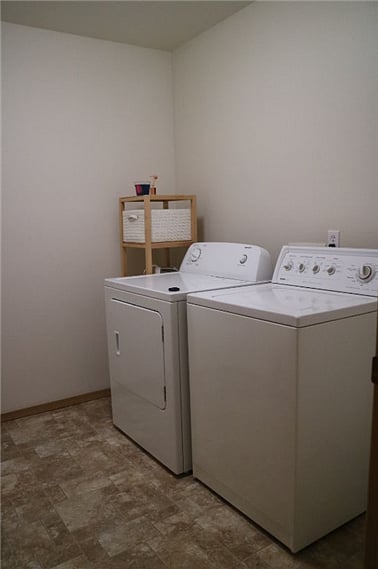 separate washer and dryer