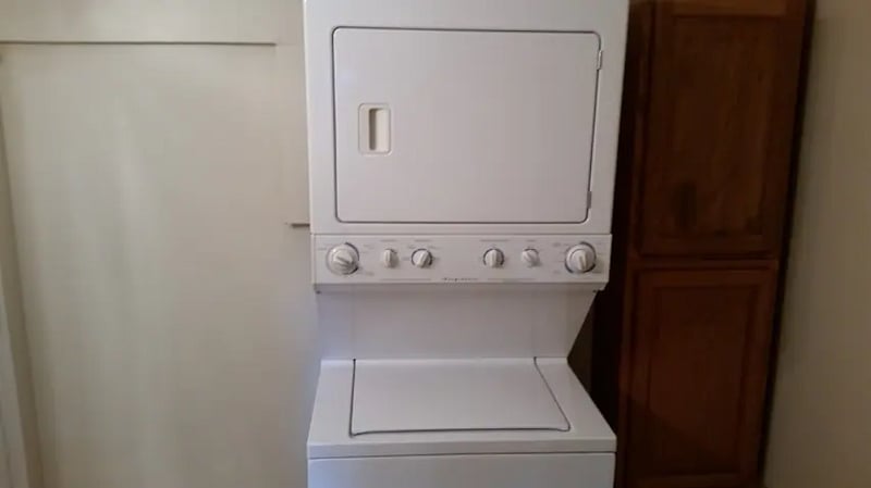Washer and dryer in the unit.