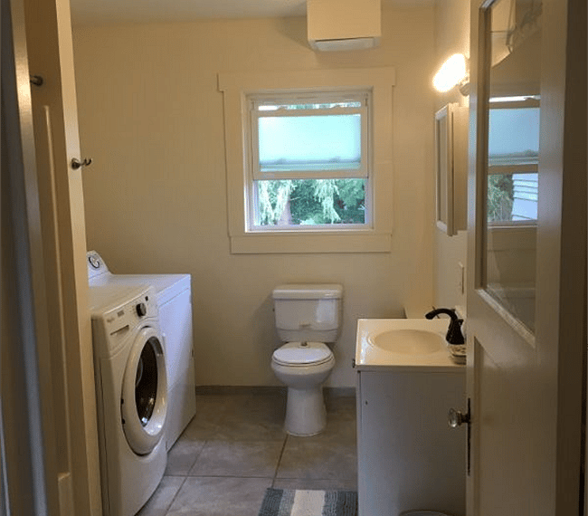 Light, bright bathroom