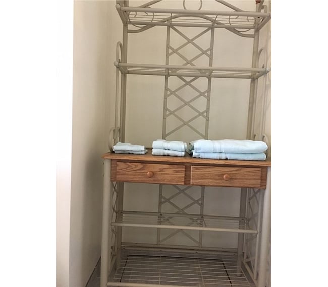 Additional storage in bathroom