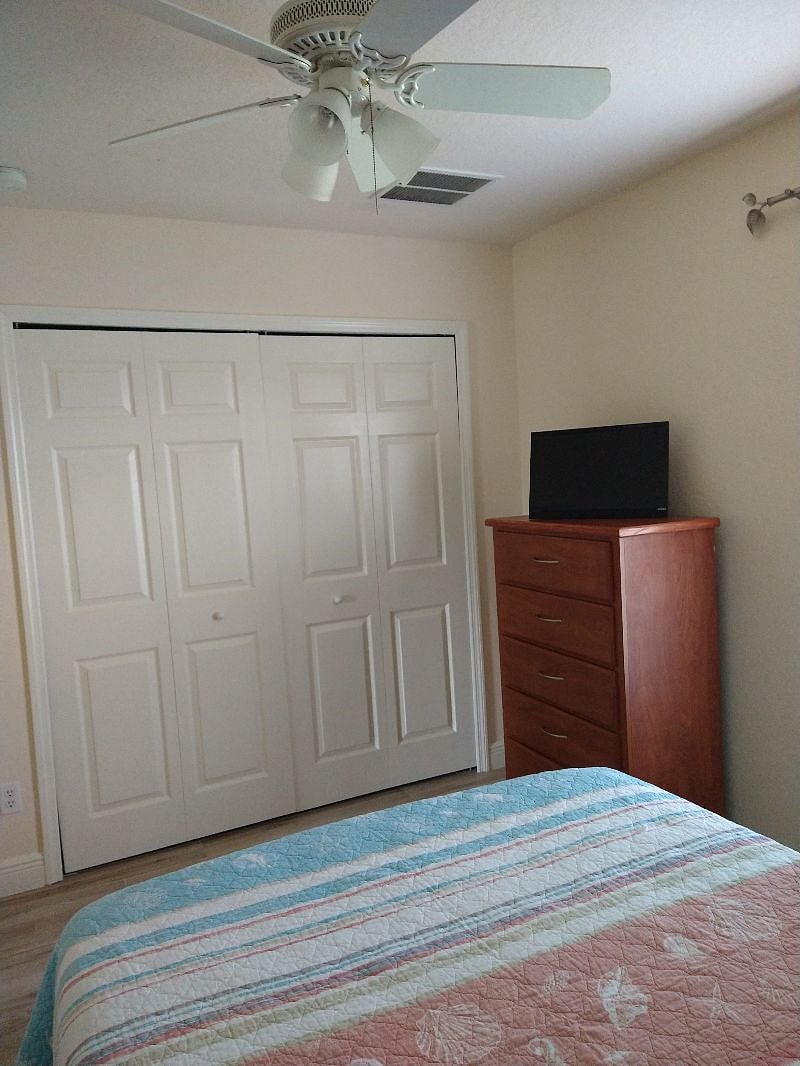 Private bedroom Closet and tv