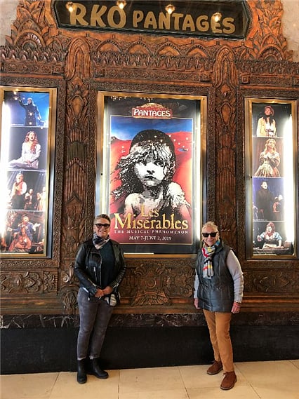 Janette & Francesca -
Pantages Theater - Les Miserables