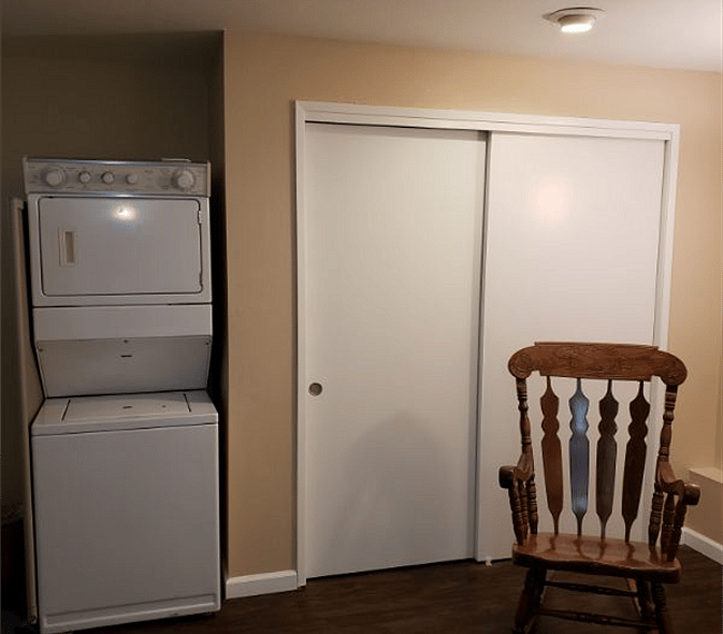 Washer/Dryer and large closet.