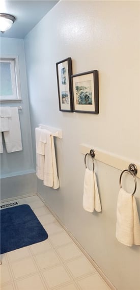 Bathroom with towels.