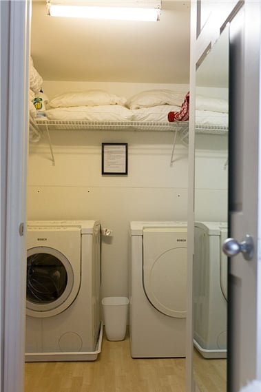 Closet and laundry