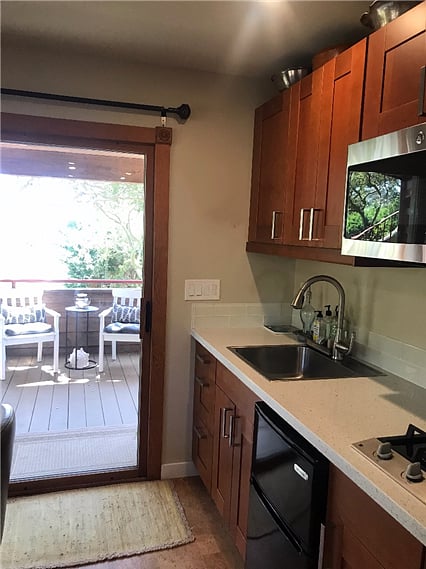 kitchen and deck