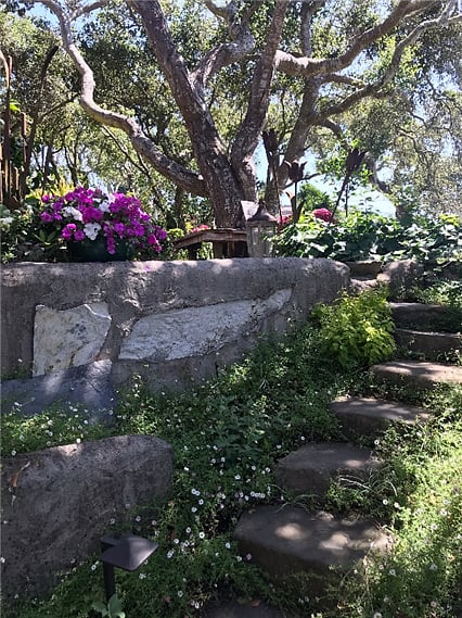 steps to the patio