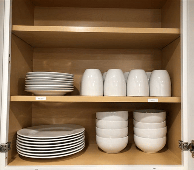 Fully stocked kitchen