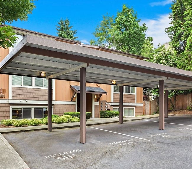 Condo comes with Two Covered Private Carport Spaces