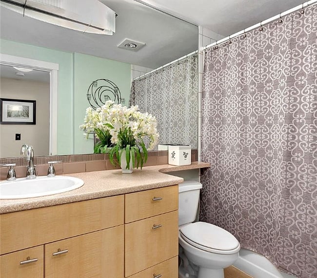 One full sized bathroom
