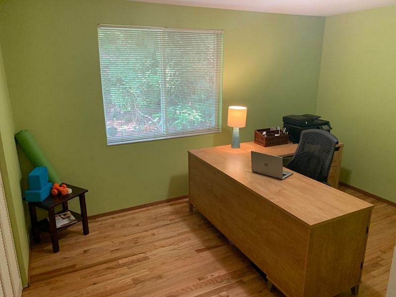 Yoga studio and office all in one.