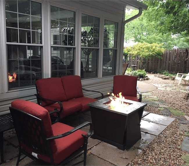 outside fire pit