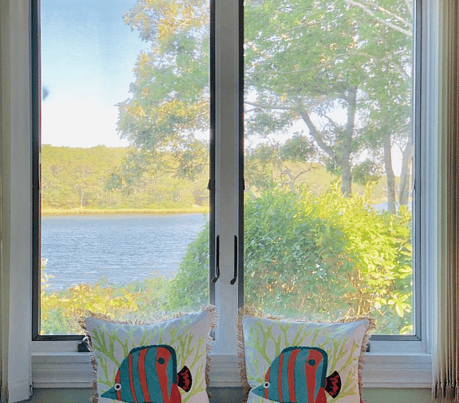 Bedroom #2 water views from twin beds