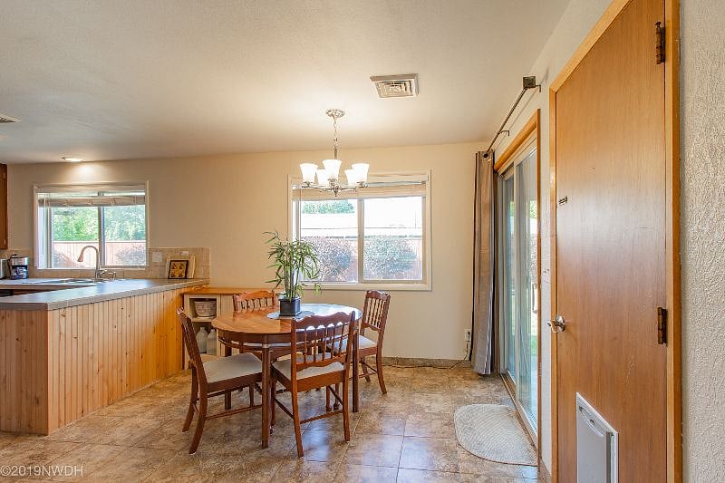 Downstairs: Shared eating area