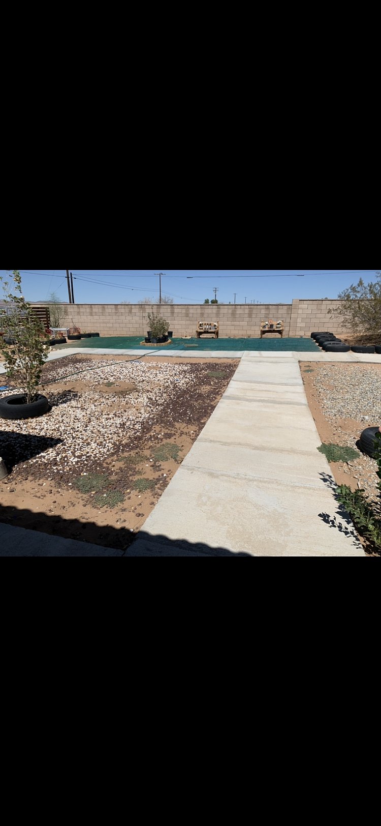 Private yard to do your walking exercise.
