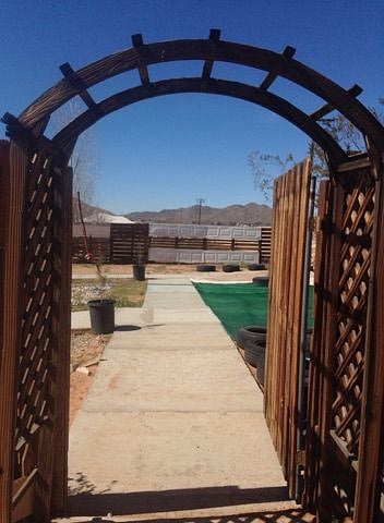 Private Backyard Gate.