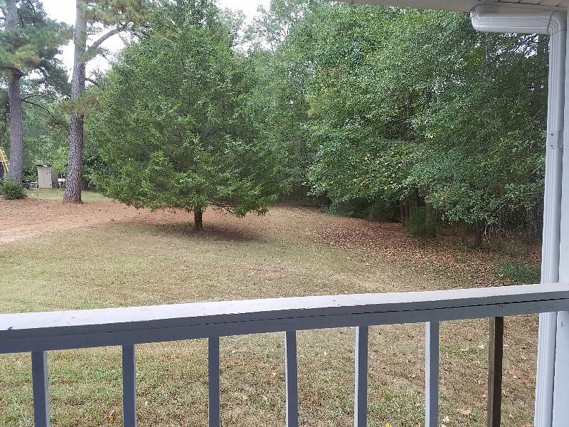 front view from porch