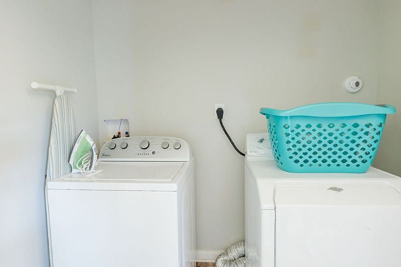 Laundry room in unit.