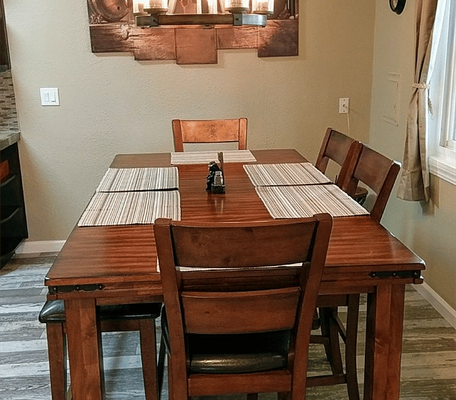 Full size dining table for 6 people