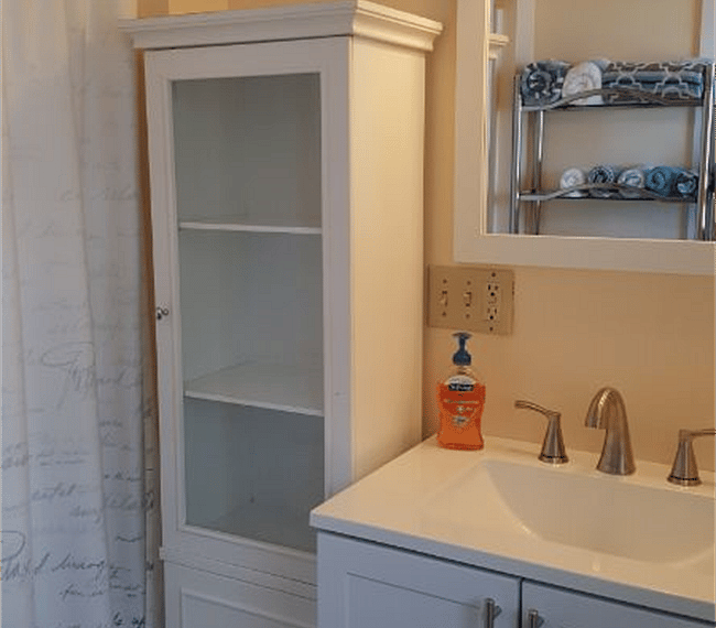 Bathroom hutch.