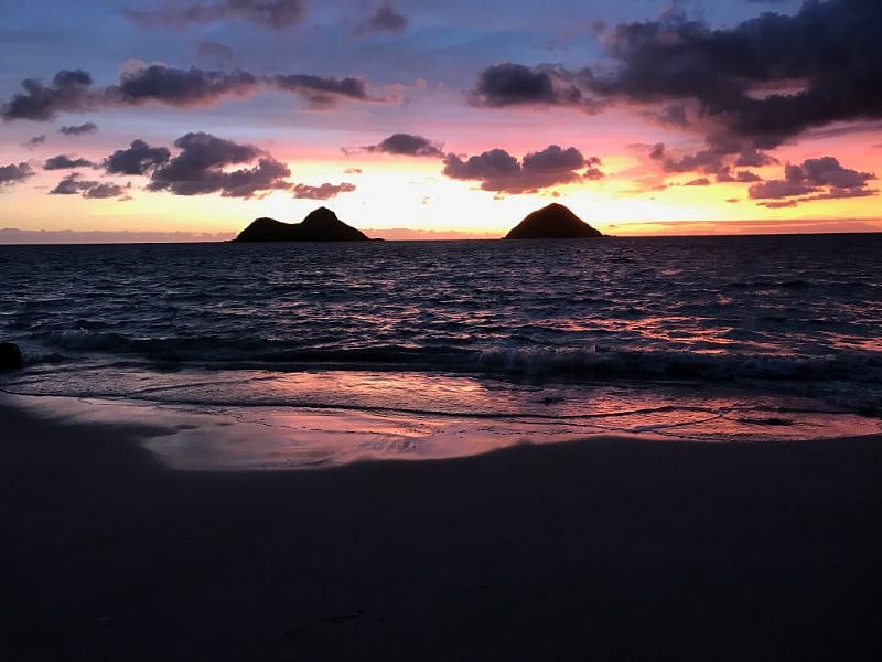 Lanikai Sunrise after the rain.