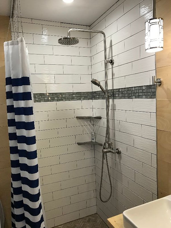 TWO shower heads.