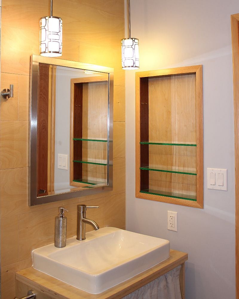 Redwood lined cabinets