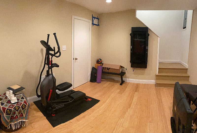 Gym area with Tonal