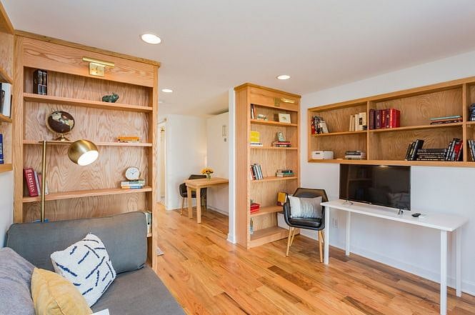 Living room and desk