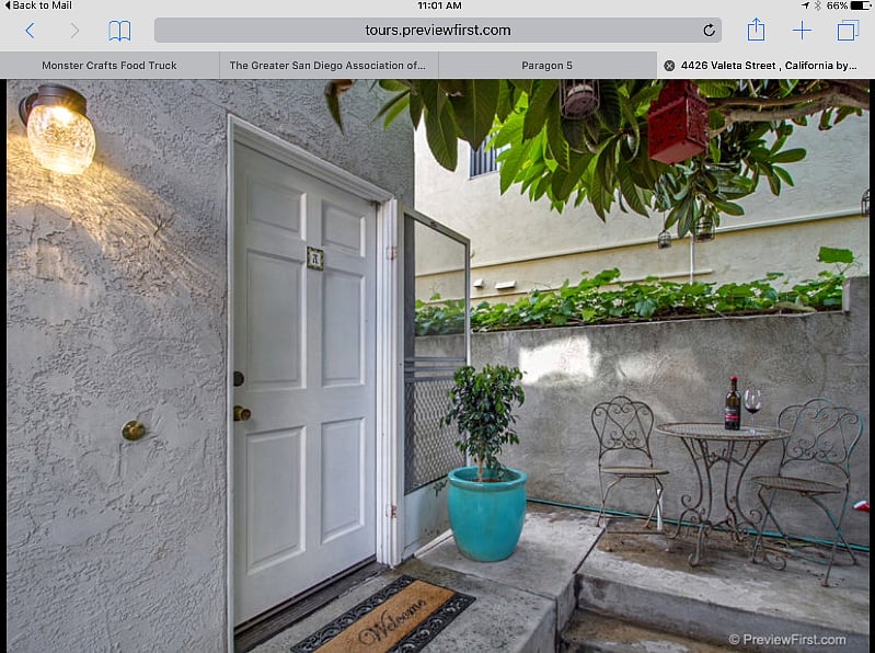 Unit A front door