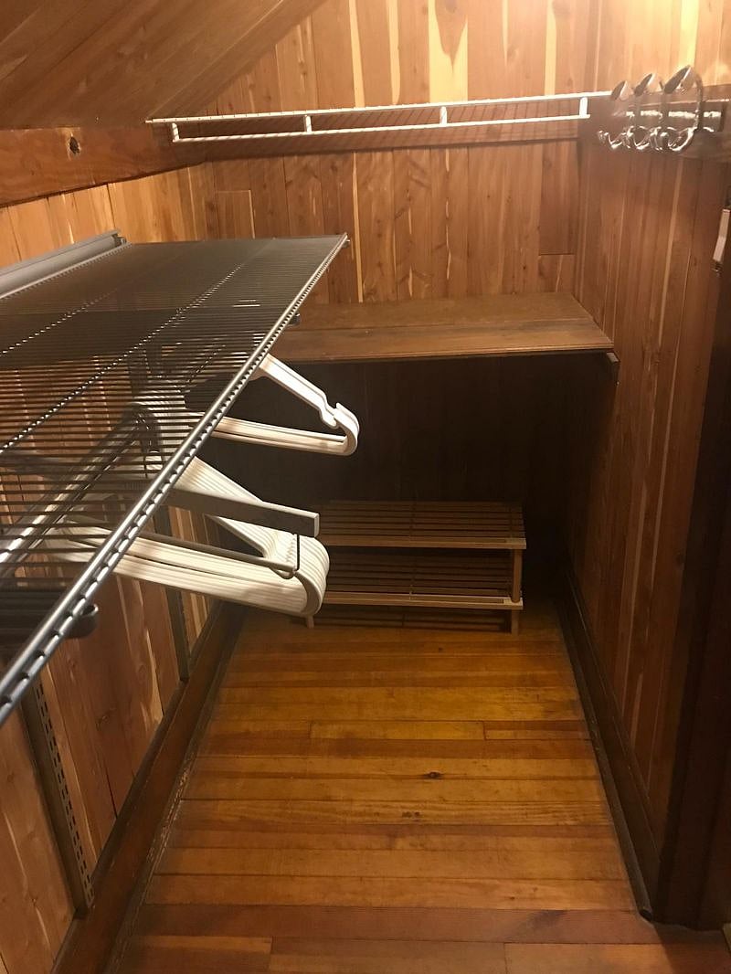 Upstairs Walk in closet