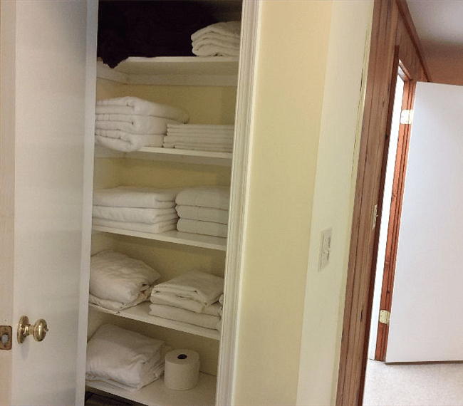 Linen & towels closet