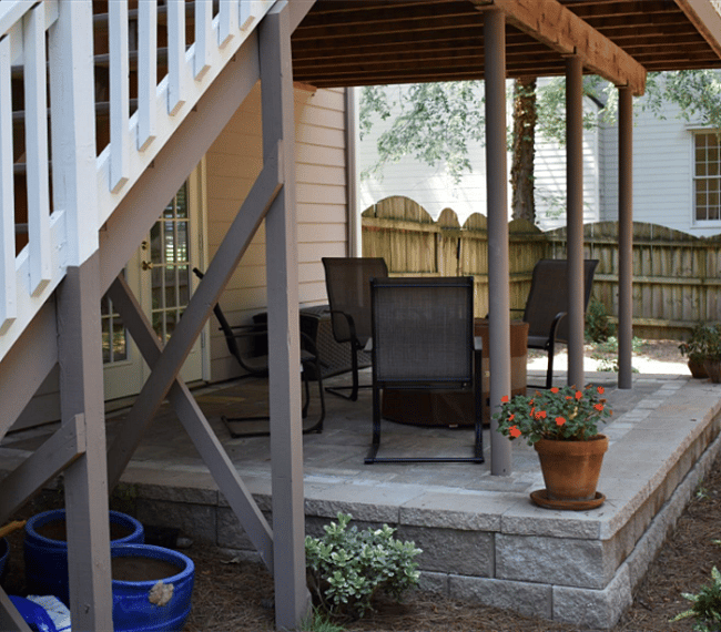 Basement deck