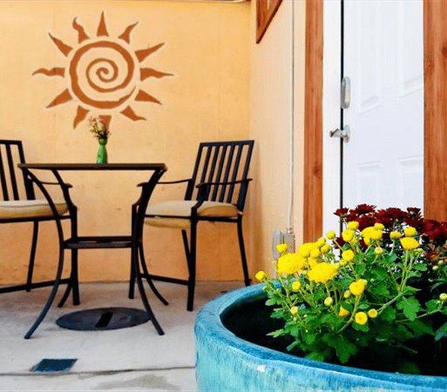Private patio for your enjoyment