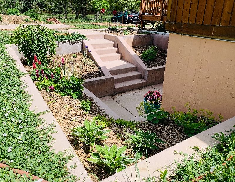 Patio gardens in Spring