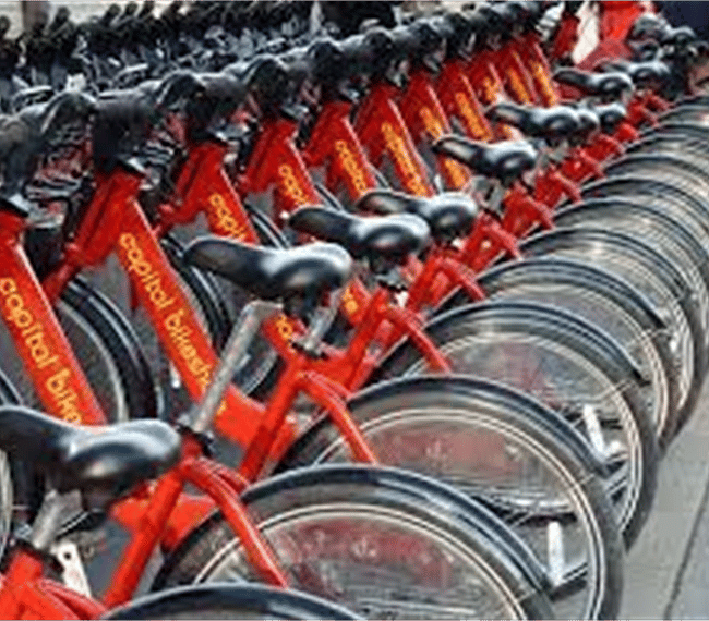 Pick up a bike and explore!