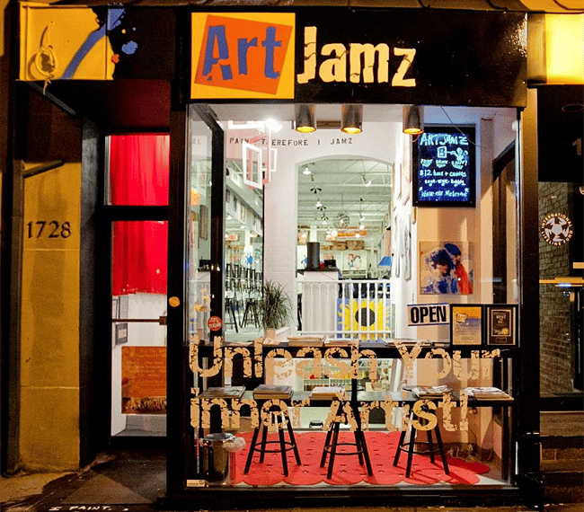 Enjoy an evening cocktail while creating your personal artistic masterpiece at our local "paint and sip"!