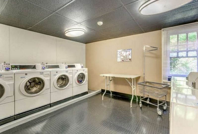 Building wash/dryer. Credit card friendly. $1.50/ load