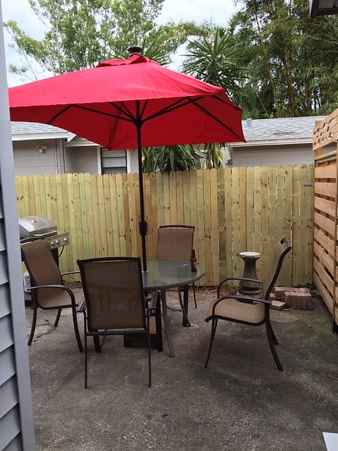 Patio with grill