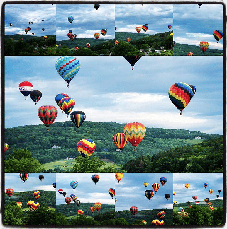 Approximate view from house during balloon festival