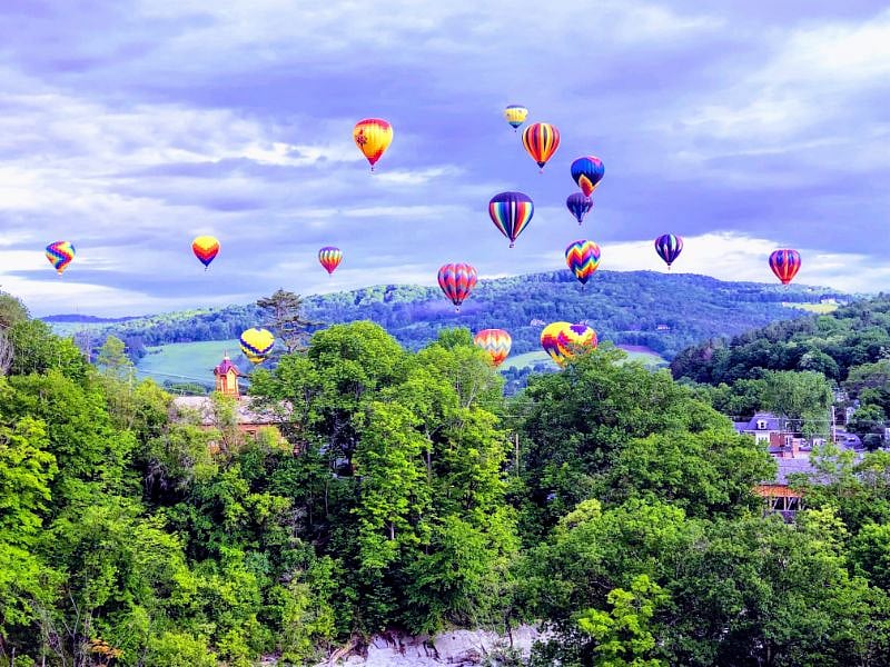 Approximate view from house during balloon festival