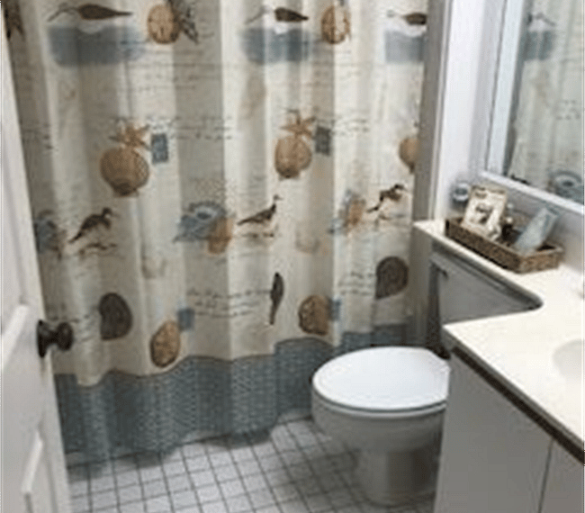 guest bath with tub and shower