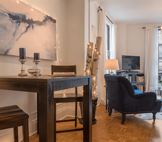 Bistro table for work space with fast wifi
