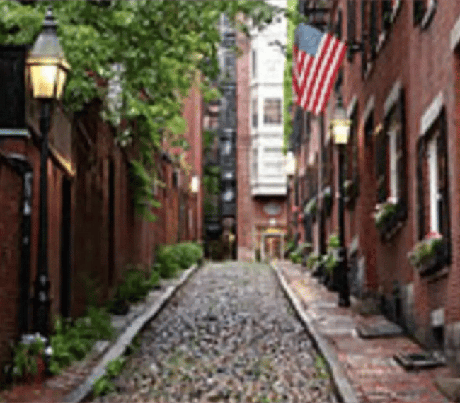 Walk the historic gas lit charming Beacon Hill streets