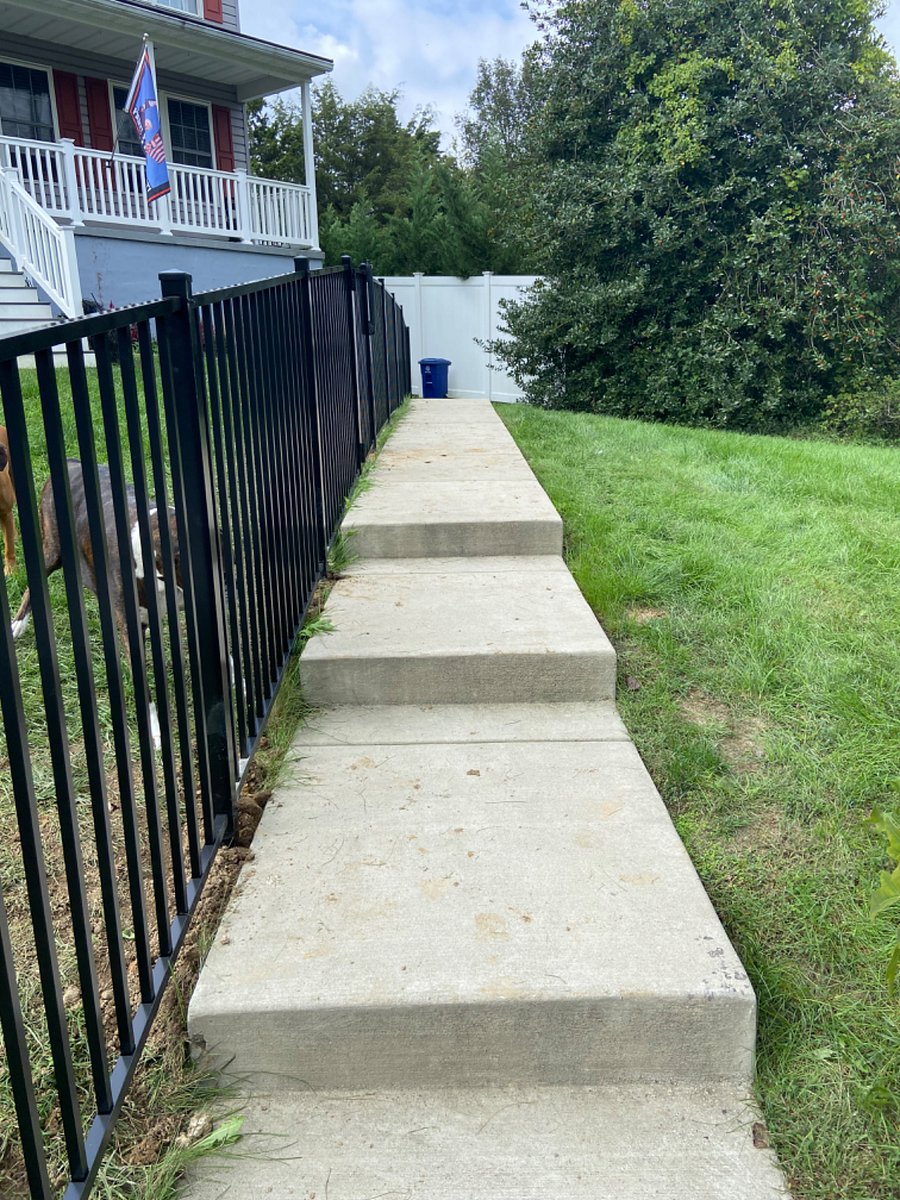 Walk up to the apartment entrance