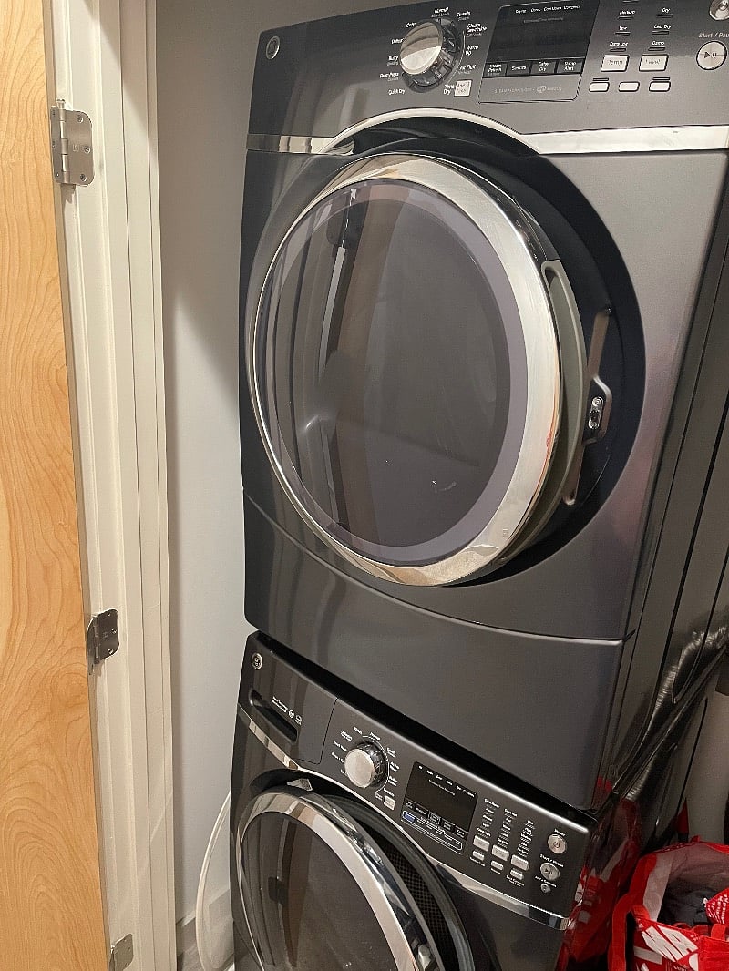 Front load washer / dryer on bedroom level