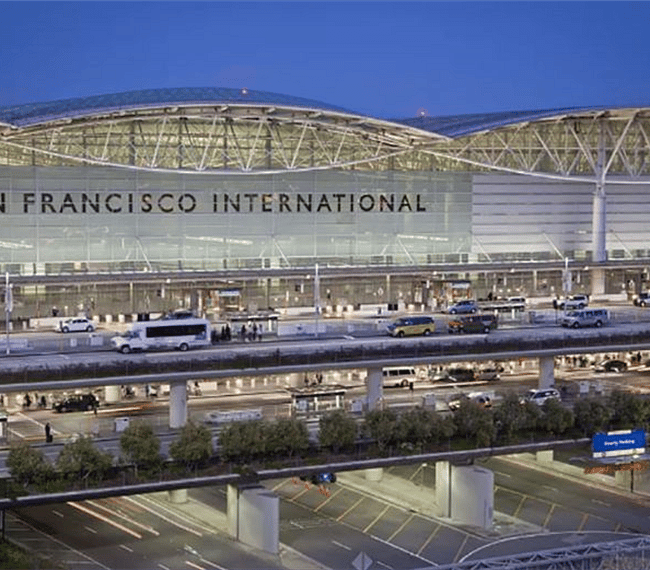 SFO is a short 10 mins away from your stay.
